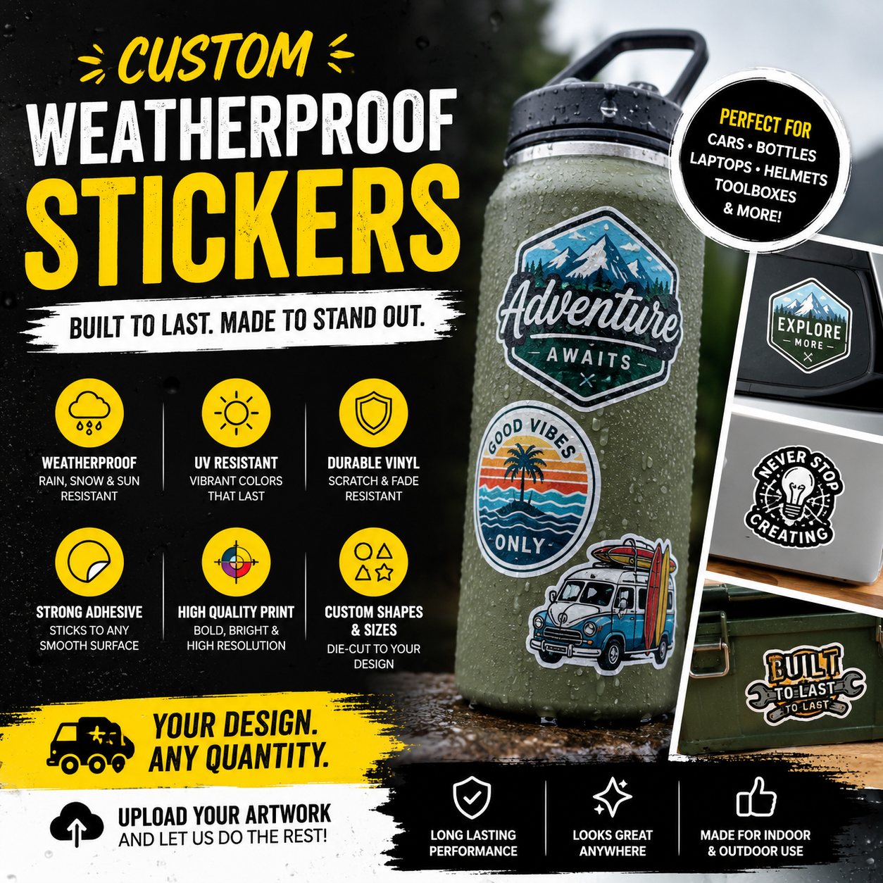 Custom Weather proof Stickers