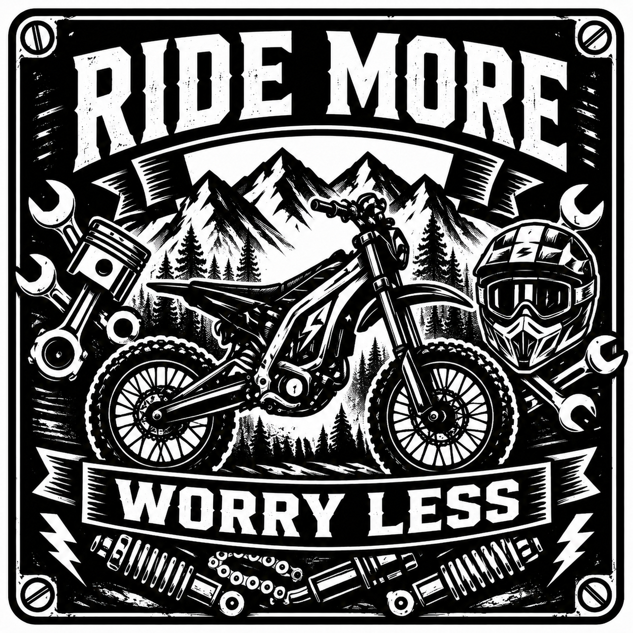 Ride More Worry Less Design